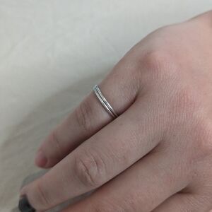 Thin Band Stacking Pinkie Rings Size 5 and 5 1/4
